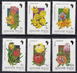 Hungary-1990 set-Flowers-UNC-Stamp