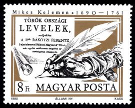 13.Magyarország-1990-Mikes Kelemen születésének 300. évfordulója-UNC-Bélyeg