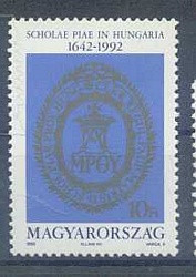 Hungary-1992-The 350th of Piarists in Hungaria-UNC-Stamps