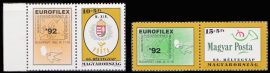 Hungary-1992 set-International Stamp Exhibition EUROFILEX-UNC-Stamps