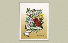 Hungary-1993 block-Flowers-UNC-Stamp
