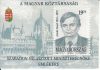 Hungary-1993 block-The Death of Jozsef Antall-UNC-Stamp