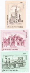 Hungary-1993 set-Budapest Landmarks-UNC-Stamps