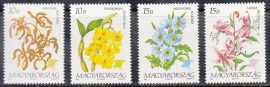 Hungary-1993 set-Flowers-UNC-Stamp