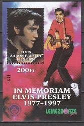 Magyarország-1997 blokk-In Memoriam Elvis Presley-UNC-Bélyeg
