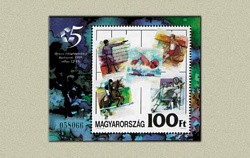 Hungary-1999 block-The 39th World Championships in Modern Pentathlon-UNC-Stamp