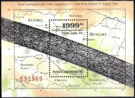 02.Magyarország-1999 blokk-Teljes napfogyatkozás-UNC-Bélyeg