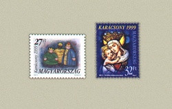 27.Magyarország-1999 sor-Karácsony-UNC-Bélyegek
