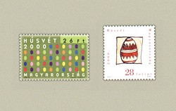 Hungary-2000 set-Easter-UNC-Stamps