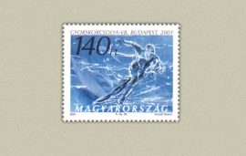 Hungary-2001-European Speed Skating Championships-UNC-Stamp