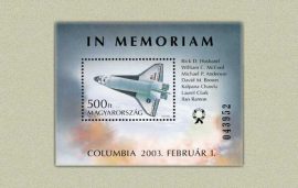 11.Magyarország-2003 blokk-In Memoriam Columbia-UNC-Bélyeg