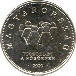 Magyarország-2020-10 Forint-Réz-Nikkel-VF-Pénzérme