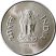 India-2001-1 Rúpia-Rozsdamentes acél-UNC-Pénzérme