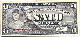Indonézia 1945. 1 Rupiah-F
