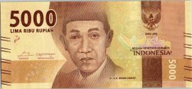 Indonézia 2016-2017. 5000 Rupiah-UNC