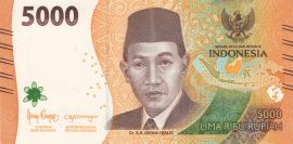 Indonézia 2022-2024. 5000 Rupiah-UNC