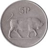 Írország-1969-1990-5 Penny-Réz-nikkel-VF-Pénzérme