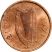 Írország-1971-1986-1/2 Penny-Bronz-VF-Pénzérme