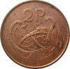   Írország-1988-2000-2 Penny-Rézbevonatú acél-VF-Pénzérme