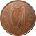 Írország-1988-2000-2 Penny-Rézbevonatú acél-VF-Pénzérme