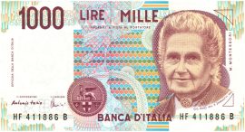 Italy 1990. 1000 Lire-F