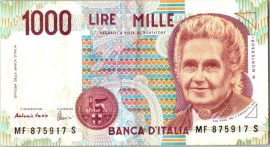 Italy 1990. 1000 Lire-F
