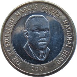Jamaica-2001-20 Dollár-Bimetál-UNC-Pénzérme
