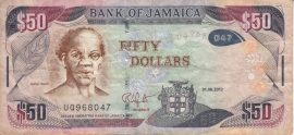 Jamaika 2013-2021. 50 Dollars UNC