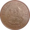 Jersey-1990-2 Penny-Bronz-UNC-Pénzérme