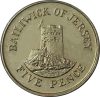 Jersey-1993-5 Penny-Réz-nikkel-UNC-Pénzérme