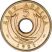 Kelet-Afrika-1924-5 Cents-Bronz-F-Pénzérme