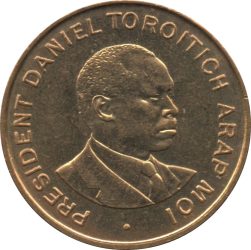 Kenya-1997-50 Cent-Sárgaréz bevonatú acél-UNC-Pénzérme