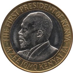 Kenya-2010-10 Shilling-Bimetál-UNC-Pénzérme