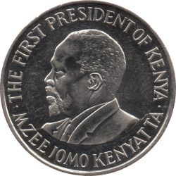 Kenya-2010-1 Shilling-Nikkelezett acél-UNC-Pénzérme