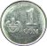 Kirgizisztán-2008-1 Som-Nikkelezett acél-UNC-Pénzérme