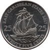  Kelet Karibi Államok-2010-25 Cent-Nikkelezett acél-UNC-Pénzérme