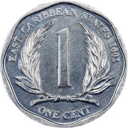 Kelet Karibi Államok-2013-1 Cent-Alumínium-UNC-Pénzérme