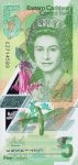 Kelet-Karib Államok 2021. 5 Dollars UNC