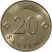 Lettország-2007-20 Santimu-Nikkel-réz-UNC-Pénzérme