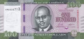 Líbéria 2022. 100 Dollar-UNC