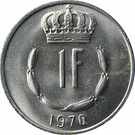 Luxemburg-1965-1984-1 Franc-Réz-Nikkel-VF-Pénzérme
