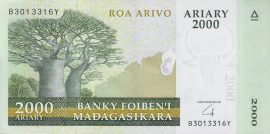 Madagaszkár 2008-2017. 2000 Ariary-UNC