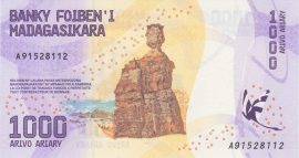 Madagaszkár 2017-2022. 1000 Ariary-UNC