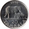 Malawi-1996-20 Tambala-Nikkelezett acél-UNC-Pénzérme