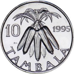 Malawi-2003-10 Tambala-Nikkelezett acél-UNC-Pénzérme