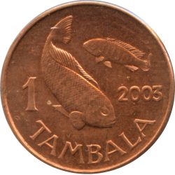 Malawi-2003-1 Tambala-Rézbevonatú acél-UNC-Pénzérme