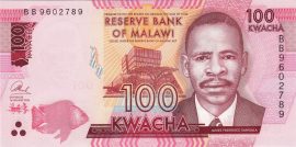 Malawi 2014-2020. 100 Kwacha-UNC