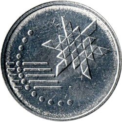 Malajzia-2017-10 Sen-Rozsdamentes acél-UNC-Pénzérme