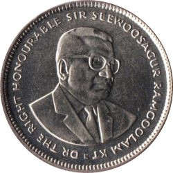 Mauritius-2007-20 Cent-Nikkelezett acél-UNC-Pénzérme