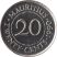 Mauritius-2007-20 Cent-Nikkelezett acél-UNC-Pénzérme